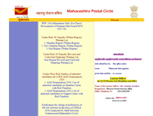 Tablet Screenshot of maharashtrapost.gov.in